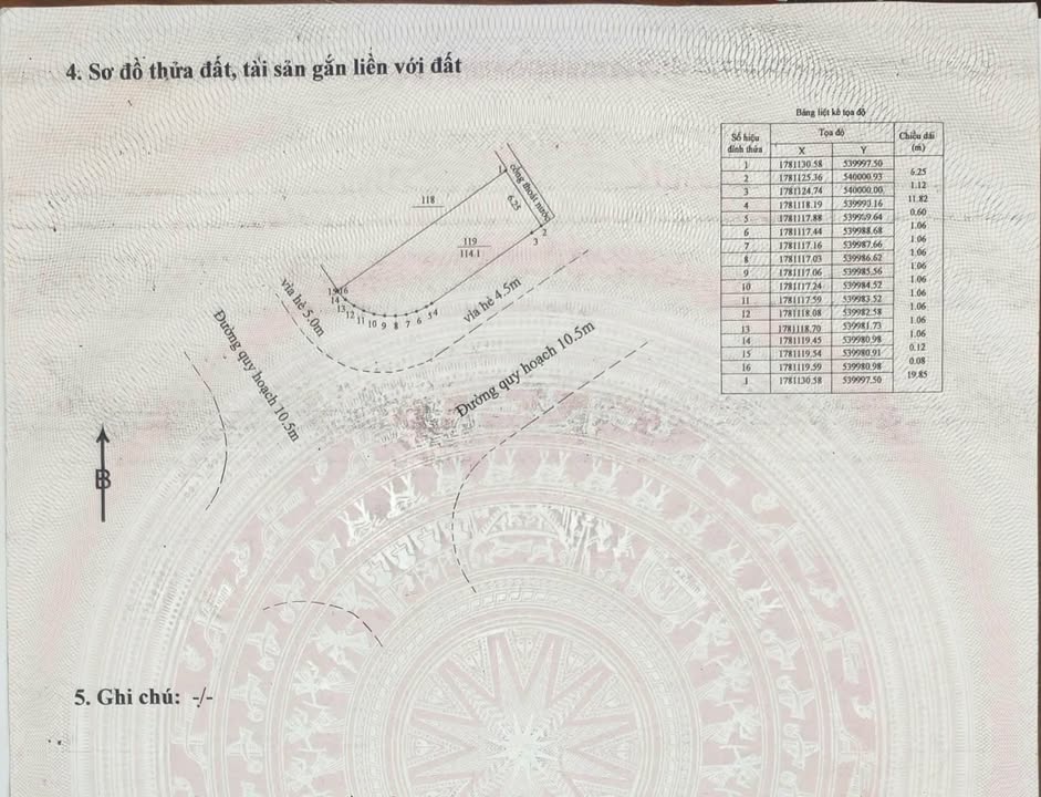 Đất nền góc Đường Đồng Cửa 7, Đà Nẵng 114m² giá chỉ 5 tỷ - Tiềm năng đầu tư lớn!