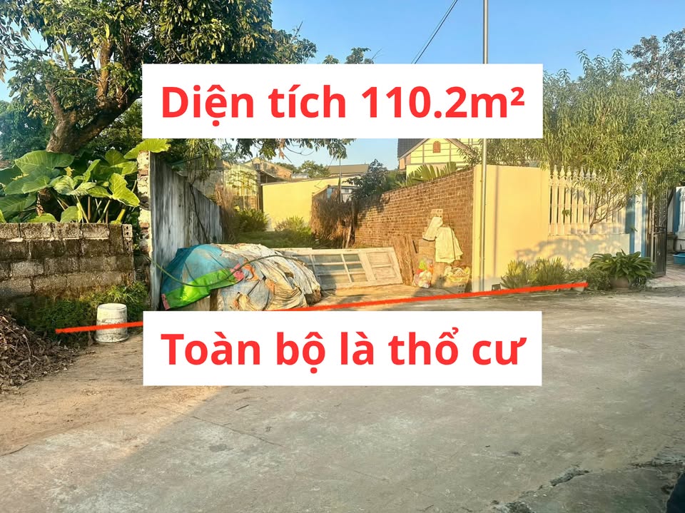 Đất nền thổ cư 110.2m² tại Yên Thái - Quốc Oai chỉ 2.1 tỷ, sẵn sổ hồng!