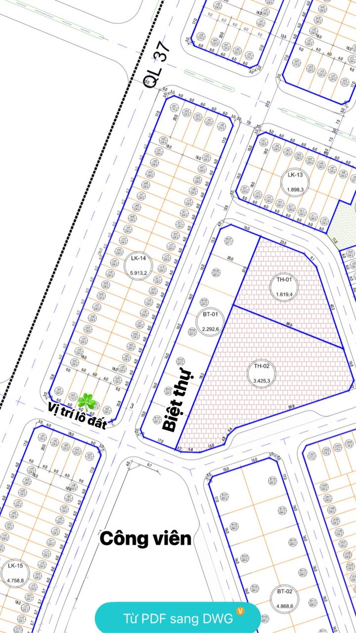 Lô đất KĐT Tây Bình Mỹ 112.5m² hướng Nam - Cơ hội đầu tư tuyệt vời!