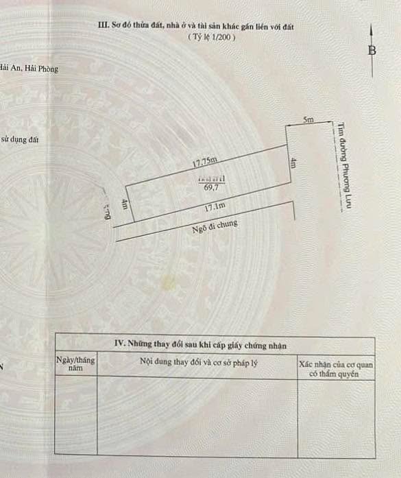 Lô đất mặt đường Phương Lưu, Hải An 70m² giá 4.76 tỷ - Lô góc siêu đẹp, kinh doanh thuận lợi!
