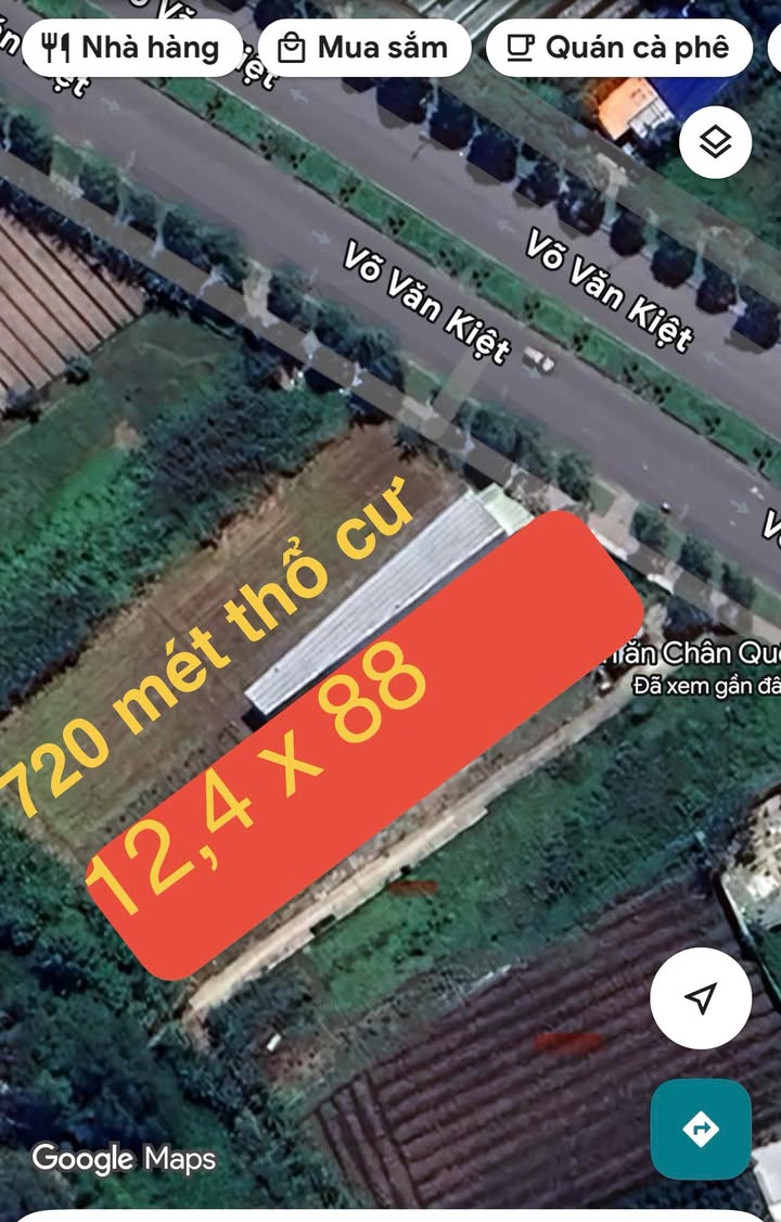 Đất nền mặt tiền đường Võ Văn Kiệt, Cần Thơ 1093m² giá 20 tỷ - Cơ hội đầu tư hấp dẫn!