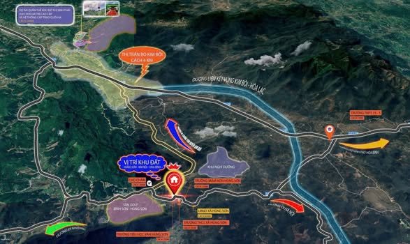 Đất nền Hùng Sơn Kim Bôi 65.6m² chỉ 290 triệu - Sổ hồng chính chủ!