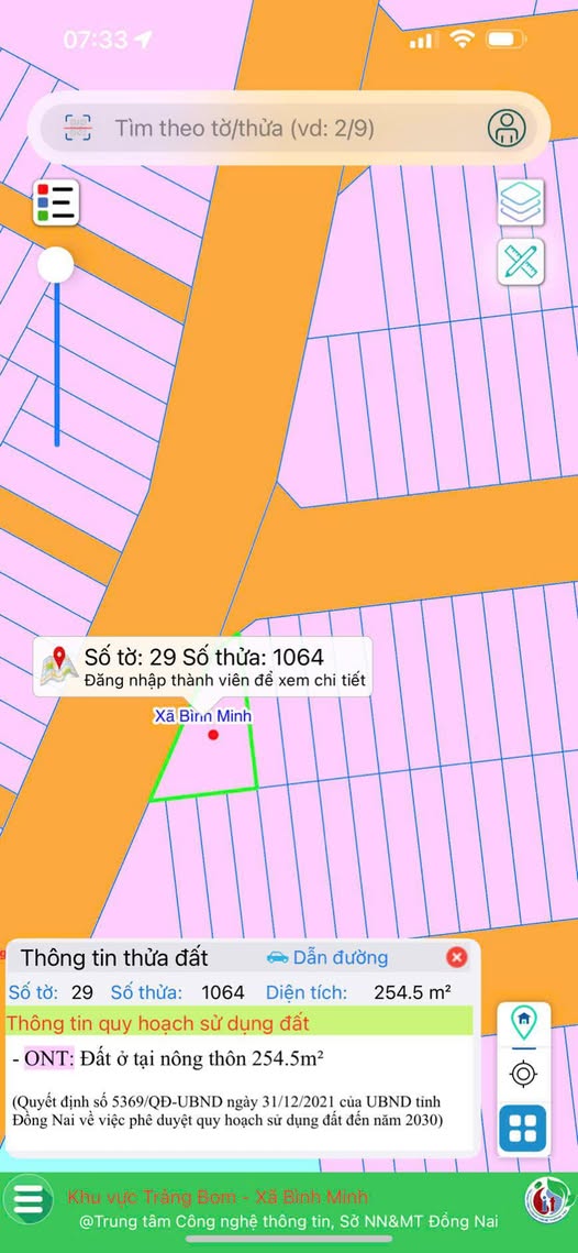 Đất nền góc 2 mặt tiền TDC Bình Minh, Đồng Nai 254,5m² - Phù hợp kinh doanh