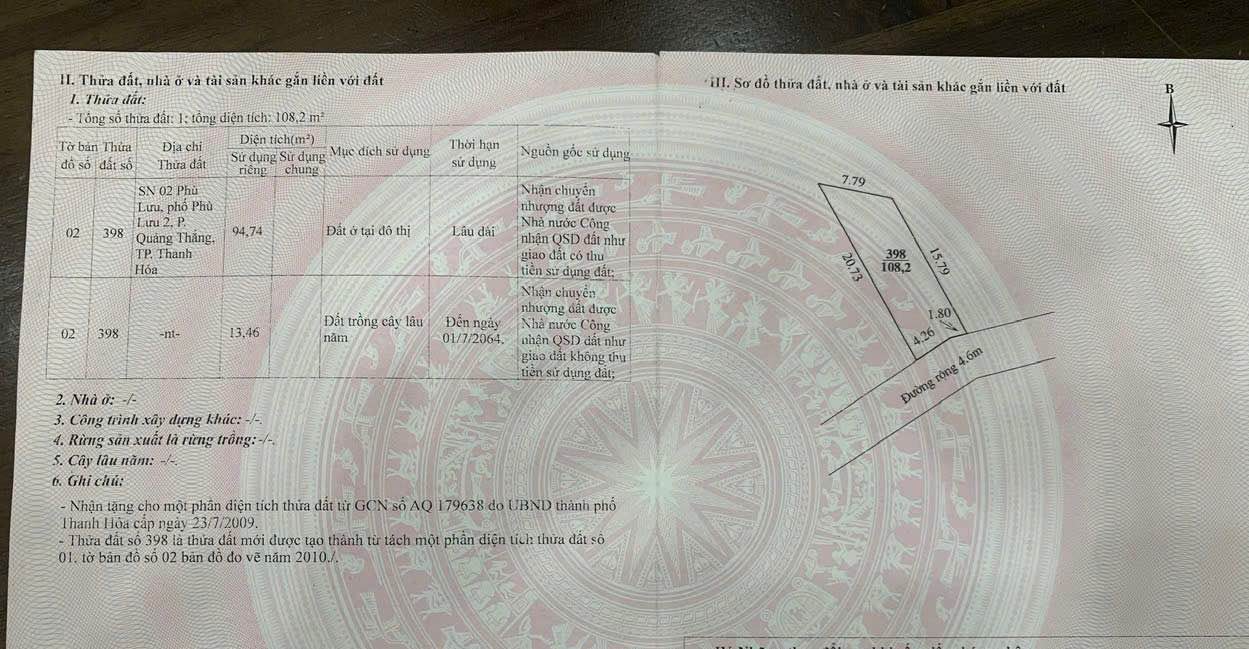 Đất đầu tư đường Phù Lưu 2, Quảng Thắng 108m² giá 1.88 tỷ - Cơ hội không thể bỏ lỡ!