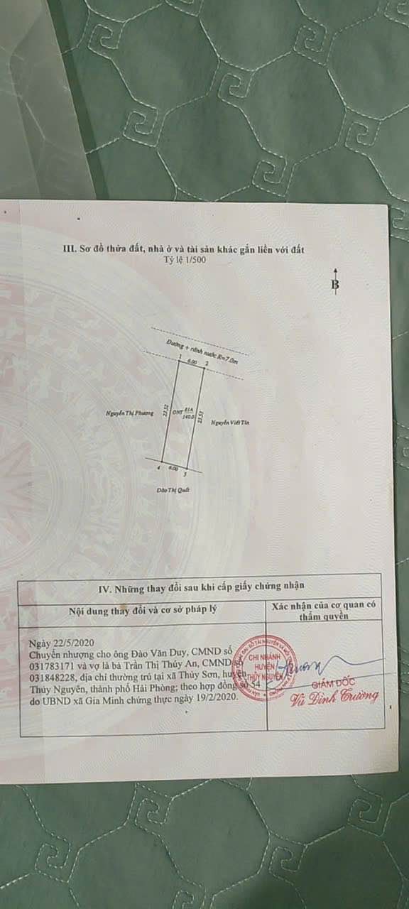 Đất nền Bạch Đằng Thủy Nguyên 140m² giá 1.1 tỷ - Cơ hội đầu tư tuyệt vời!