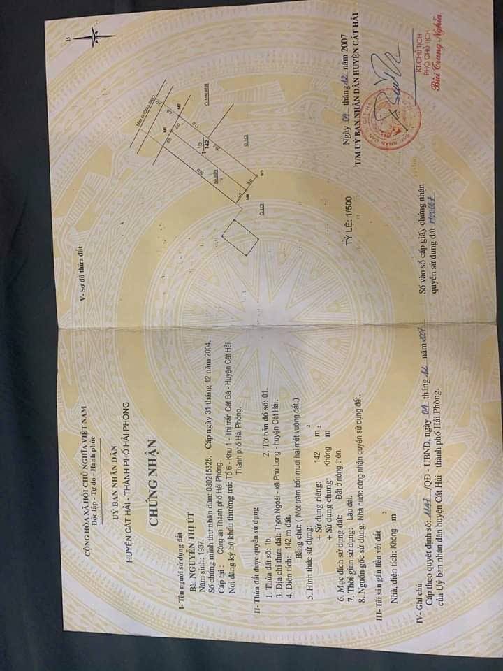 Đất nền mặt đường Phù Long, Cát Bà 280m² giá chỉ từ 20 triệu/m² - Đầu tư tiềm năng!