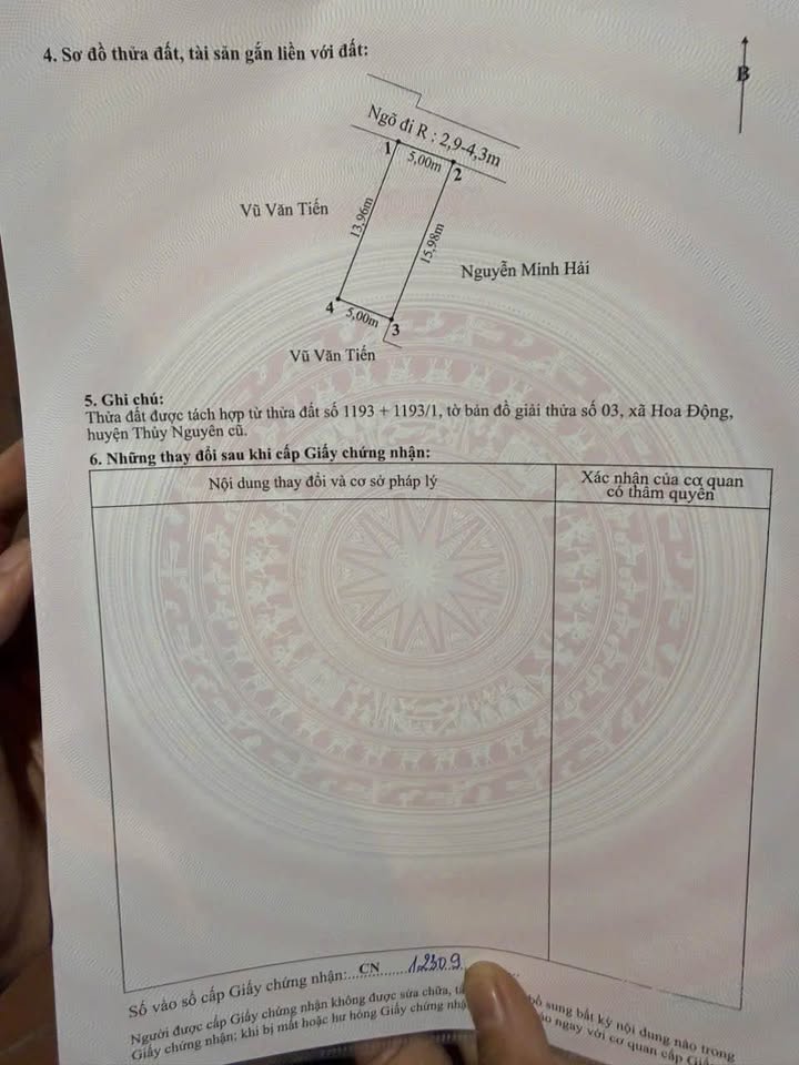 Lô đất đẹp TDP Lâu Trại, Hoa Động, 69.8m² giá 2.6 tỷ - Cơ hội đầu tư tuyệt vời!