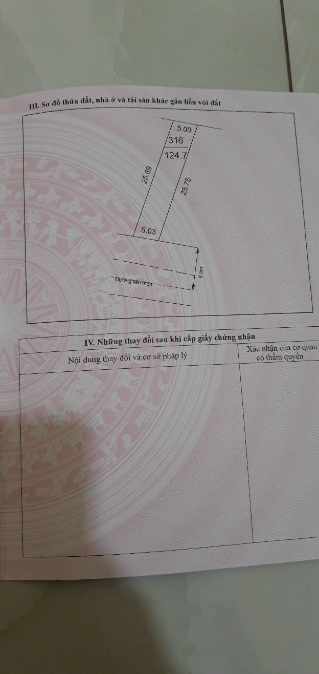 Đất thổ cư Mai Trung, Hiệp Hòa 124m² giá chỉ 7xx triệu - Sổ đỏ chính chủ!