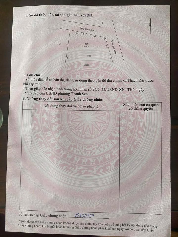 Đất nền Nam Thượng, P. Hà Huy Tập 118m² - Giá 1.8 tỷ, Hướng Bắc