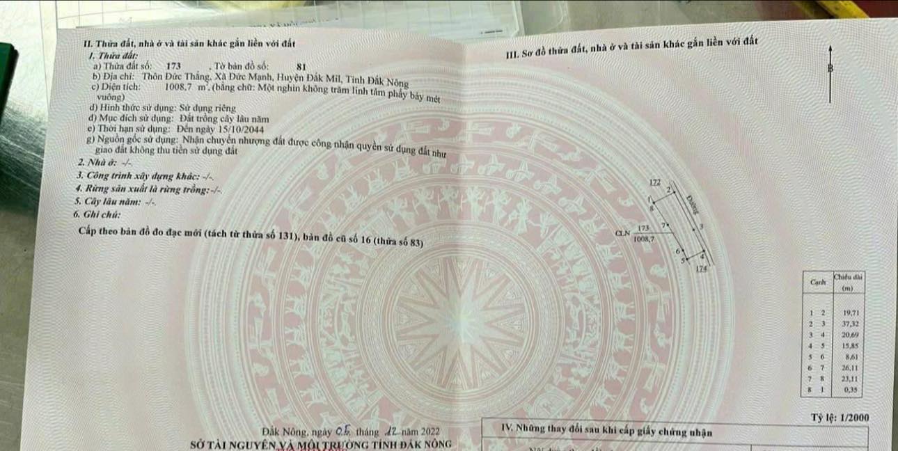 Đất nền thôn Đức Thắng, xã Đức Mạnh, Đắk Mil 580m² giá chỉ 1.45 tỷ - Cơ hội đầu tư tuyệt vời!