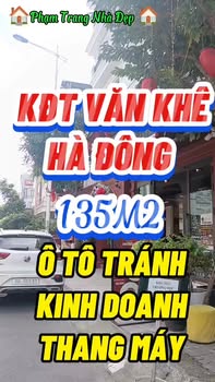 Shophouse Khu đô thị Văn Khê Hà Đông 135m² - Mặt tiền kinh doanh thuận lợi!