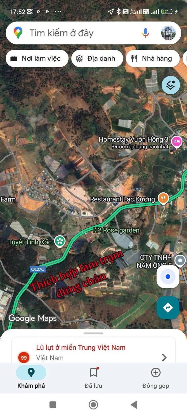 Đất nền Trạm dừng chân - Homestay Đạ Chair, Lạc Dương - 11,700m² giá chỉ 28.6 tỷ!