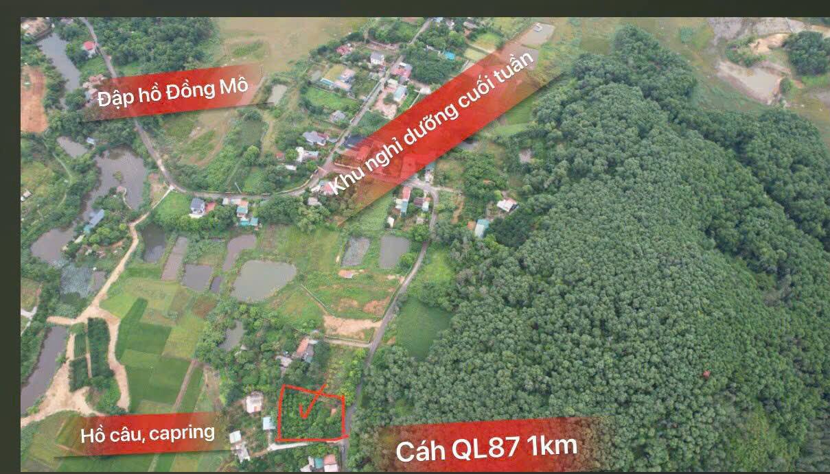 Đất nghỉ dưỡng thôn Lòng Hồ, Sơn Tây 1756m² giá 12 tỷ - Lô góc view tuyệt đẹp!