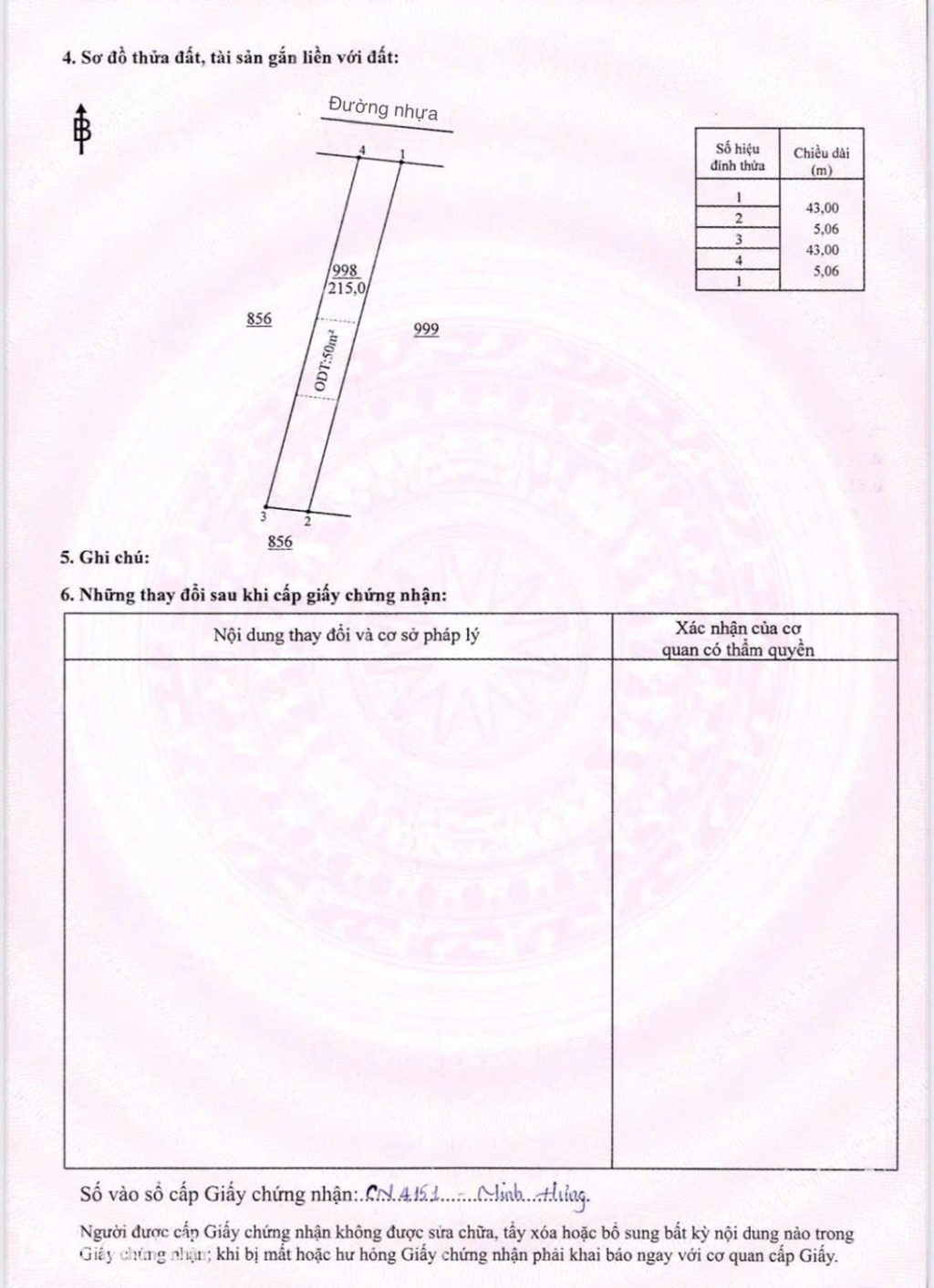 Đất mặt tiền đường nhựa xã Minh Hưng 215m² giá 590 triệu - Tiềm năng đầu tư lớn!