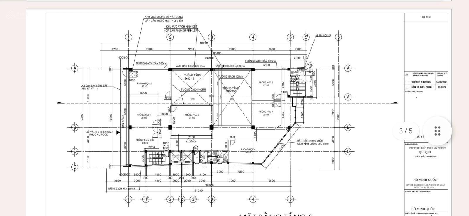 Cho thuê văn phòng lầu 1 303m² tại Bùi Hữu Nghĩa, Bình Thạnh giá 110 triệu - Thiết kế đẳng cấp!