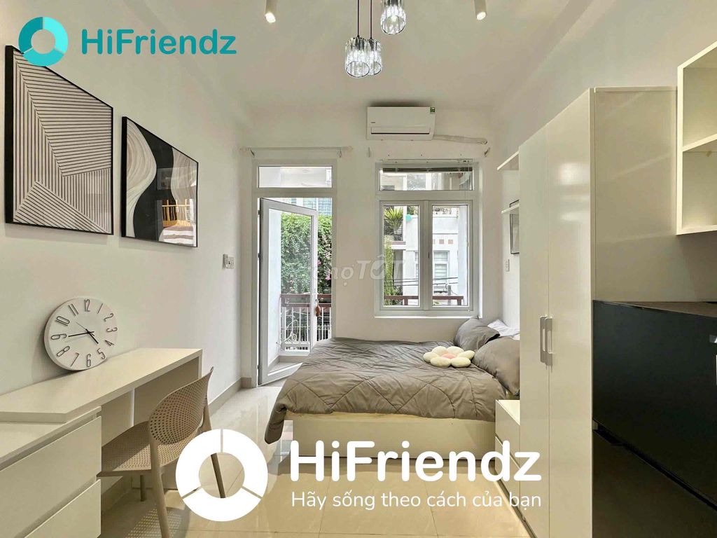 Studio ban công Huỳnh Văn Bánh 30m² giá 5.2 triệu - Đầy đủ nội thất, vào ở ngay!