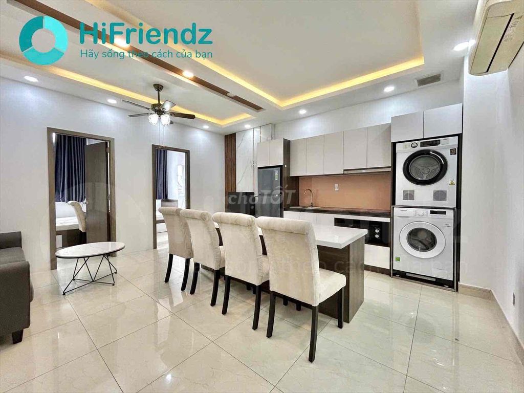 Căn hộ 2PN Hoàng Văn Thụ 50m² giá 12 triệu - Full nội thất cao cấp, view đẹp!