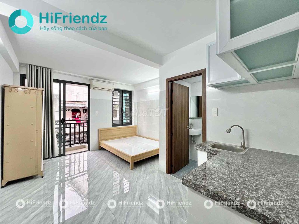 Chính chủ cho thuê Studio ban công mới xây 35m² gần ĐH Gia Định chỉ 4.2 triệu