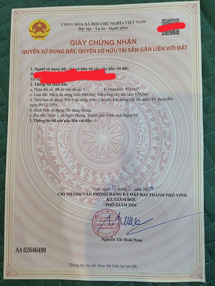 Đất phân lô Nghi Phong 978m² - Vị trí đắc địa, giá tốt cho nhà đầu tư!