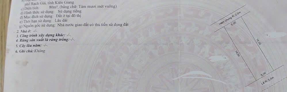 Đất nền KDC Nam An Hòa Rạch Giá 80m² giá 1.9 tỷ - Đầu tư sinh lời ngay!