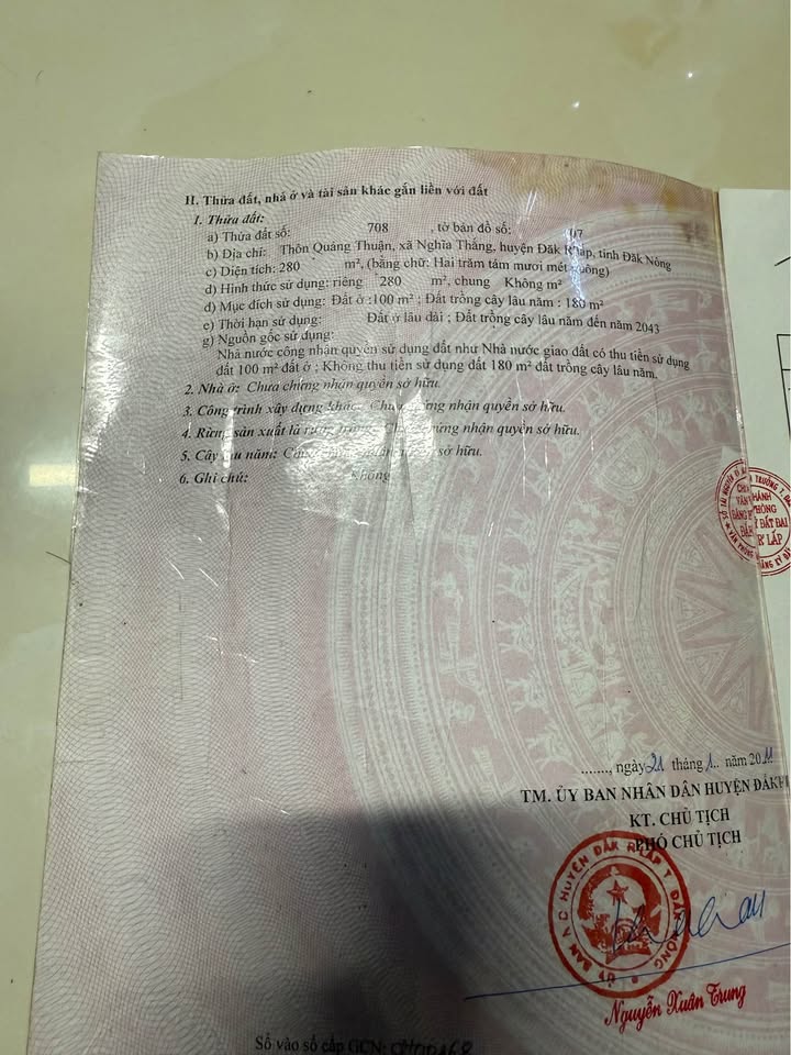 Nhà mặt tiền chợ Nghĩa Thắng 280m² - Kinh doanh sầm uất, giá thỏa thuận!