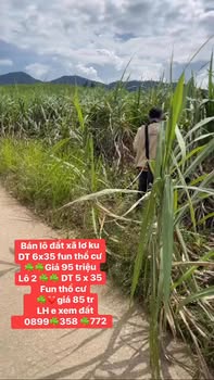 Đất nền Lơ Ku Kbang 210m² giá chỉ 85 triệu - Vị trí đắc địa gần trung tâm!