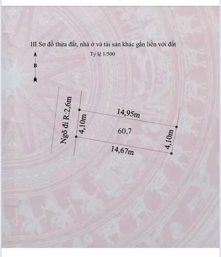 Đất thổ cư Lâm Động, Thủy Nguyên 60.7m² giá chỉ 900 triệu - Đường ô tô vào tận nơi!