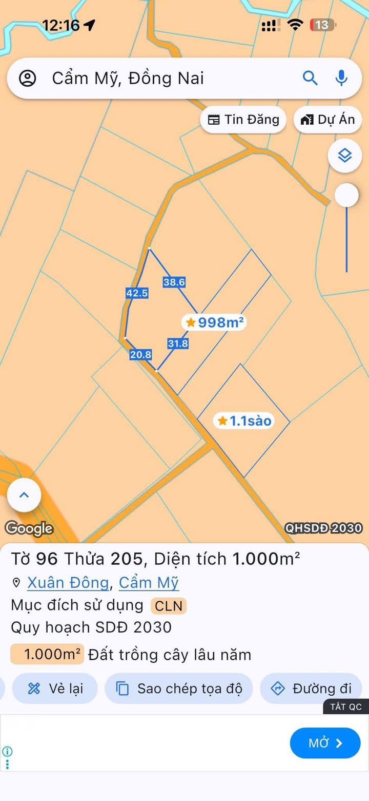 Đất nền 1 sào Xuân Đông, Cẩm Mỹ - Giá chỉ 600 triệu, cơ hội đầu tư hấp dẫn!