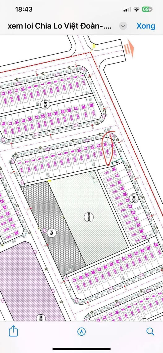 Đất nền dự án Đông Đô - Việt Đoàn 100m² - Lô áp góc đẹp, gần trường học!