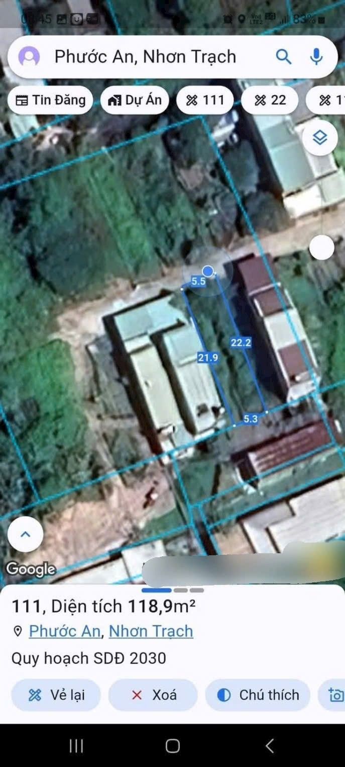 Đất nền Ấp 5 Long Thọ Nhơn Trạch 110m² chỉ 650 triệu - Đầu tư sinh lời cao!