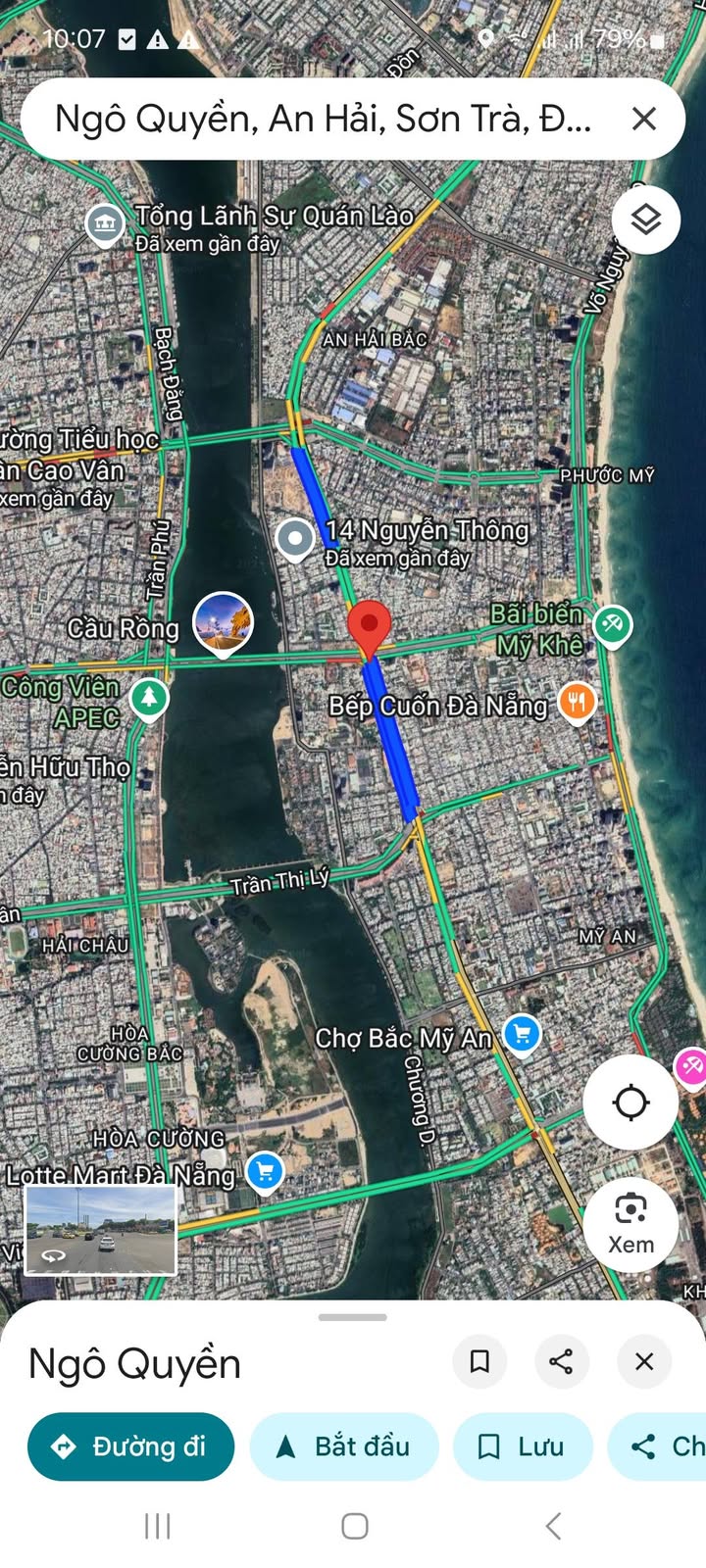 Nhà mặt tiền kinh doanh Ngô Quyền, Sơn Trà, Đà Nẵng 200m² - Vị trí đắc địa trước khách sạn Mường Thanh!