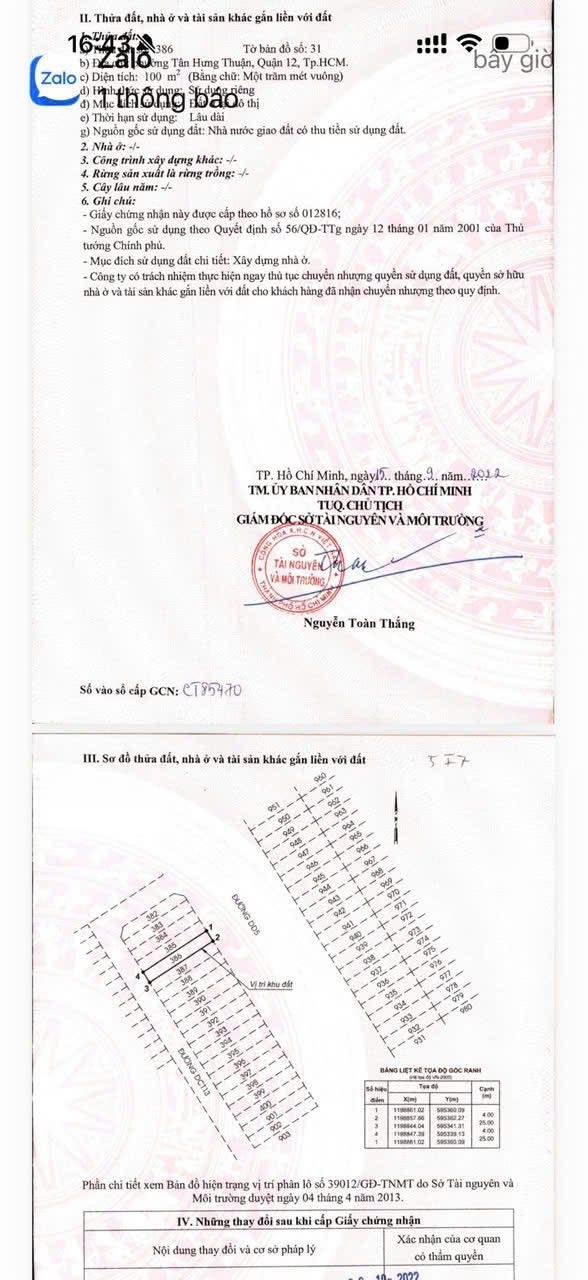 Đất nền 100m² mặt tiền đường 30, Tân Hưng Thuận, giá 11 tỷ - Cơ hội đầu tư lý tưởng!