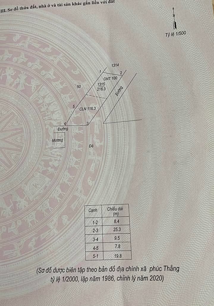 Đất nền lô góc đường đê Ông Du, xã Phúc Thắng, 226.8m² - Giá chỉ 2 tỷ!