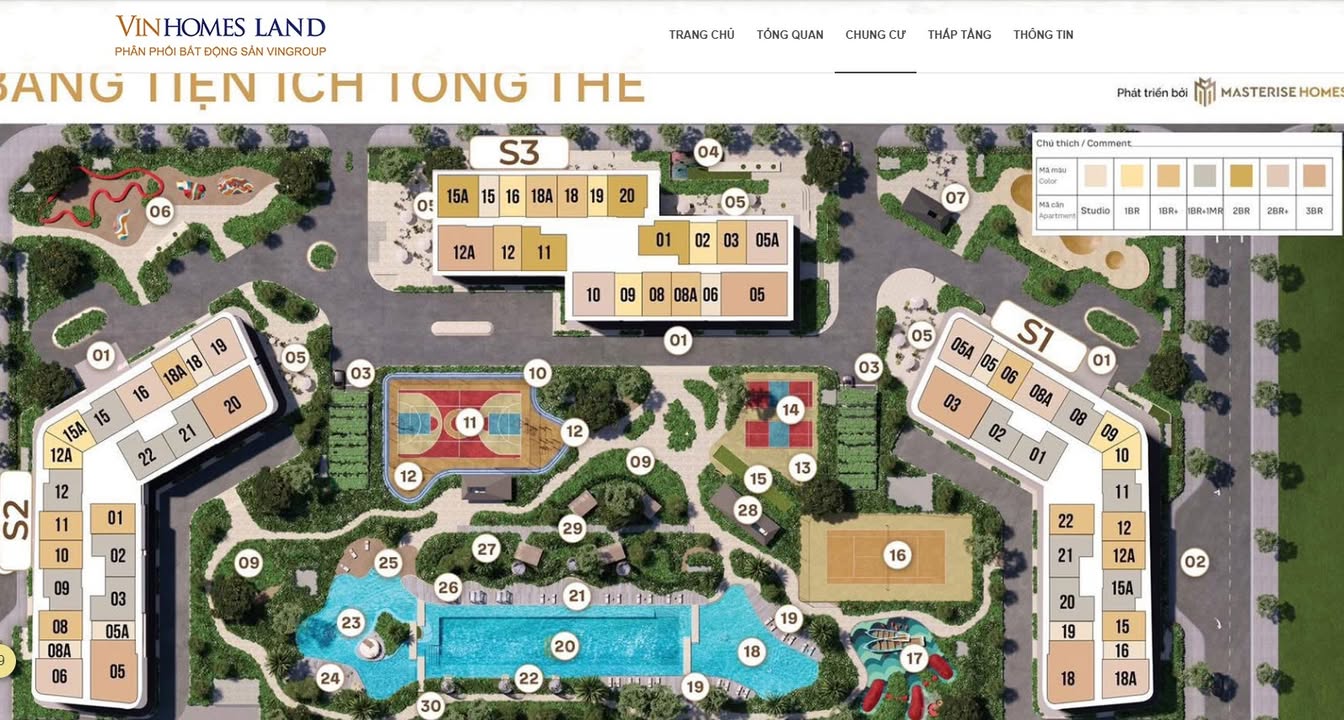 Căn hộ Masteri Trinity 1PN 45.6m² giá 3.09 tỷ - View thoáng mát, giao dịch ngay!