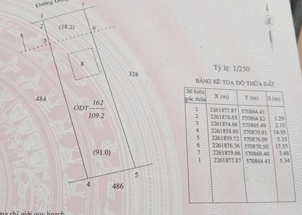 Đất mặt đường Đông Mạc, TP Nam Định 109.2m² giá 3.8 tỷ - Cơ hội đầu tư tuyệt vời!