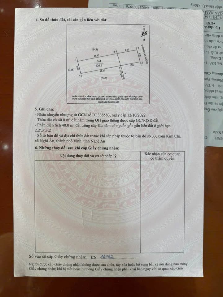 Đất nền mặt đường Cần Vương, Nghi Ân, 120m² - Giá bán siêu hợp lý!