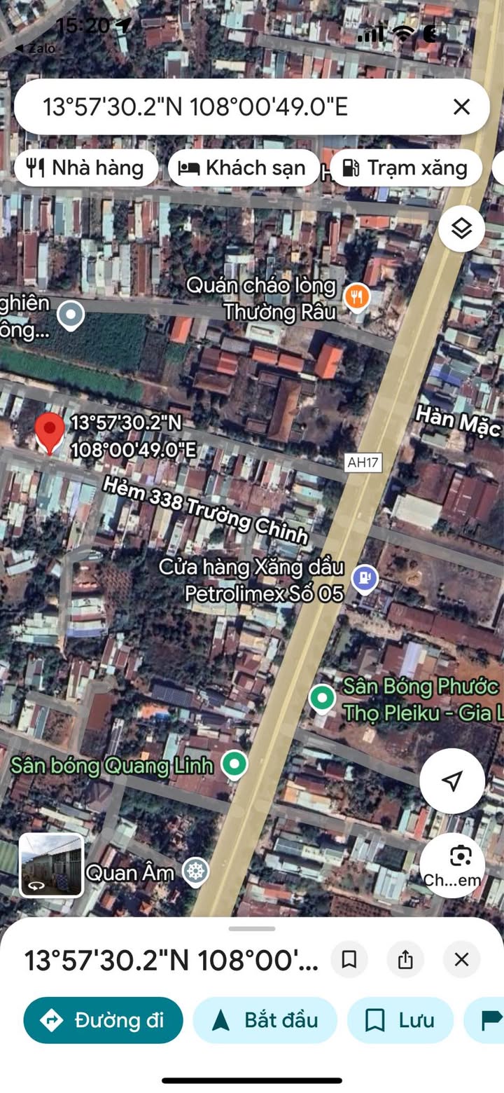 Đất mặt tiền Trường Chinh, Pleiku 100m² giá chỉ 1.4 tỷ - Cơ hội đầu tư tuyệt vời!