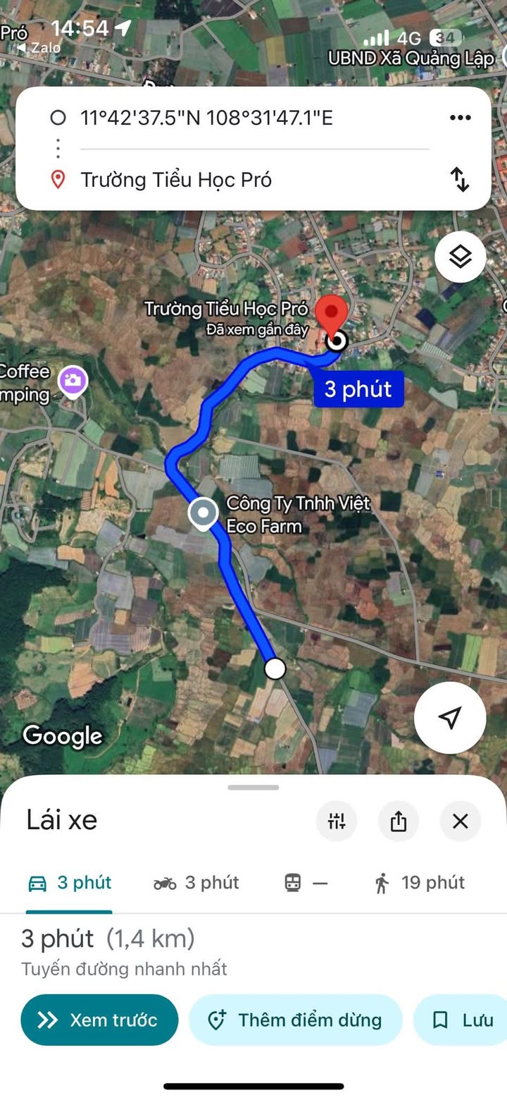 Đất nền xã Pró, huyện Đơn Dương 1008m² giá chỉ 1 tỷ - Chính chủ bán gấp!