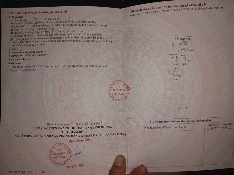 Đất nền Phước Khánh Tân Uyên 75m² giá 1.6 tỷ - Đầu tư sinh lời ngay!