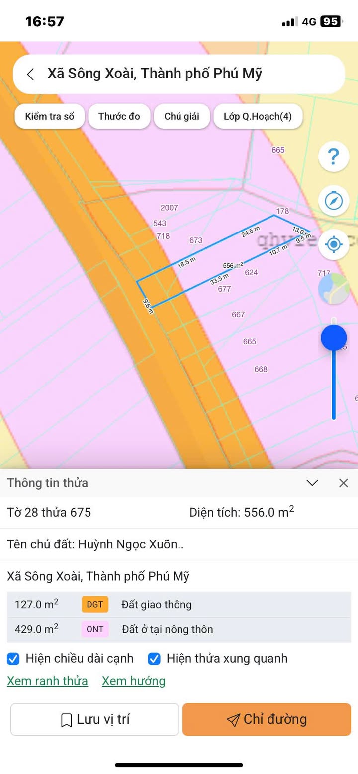 Đất thổ cư 500m² mặt tiền đường Sông Xoài - Châu Pha, giá 2 tỷ - Cơ hội đầu tư vàng!