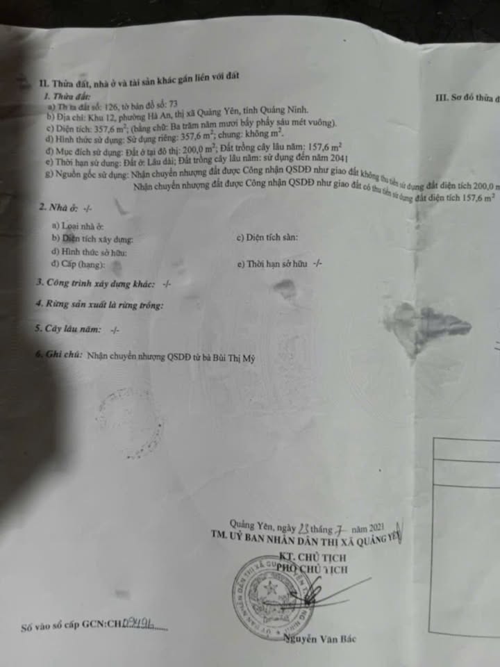 Đất thổ cư 357m² tại Khu 12, Phường Hà An, Quảng Ninh giá 3.75 tỷ - Cơ hội đầu tư không thể bỏ lỡ!