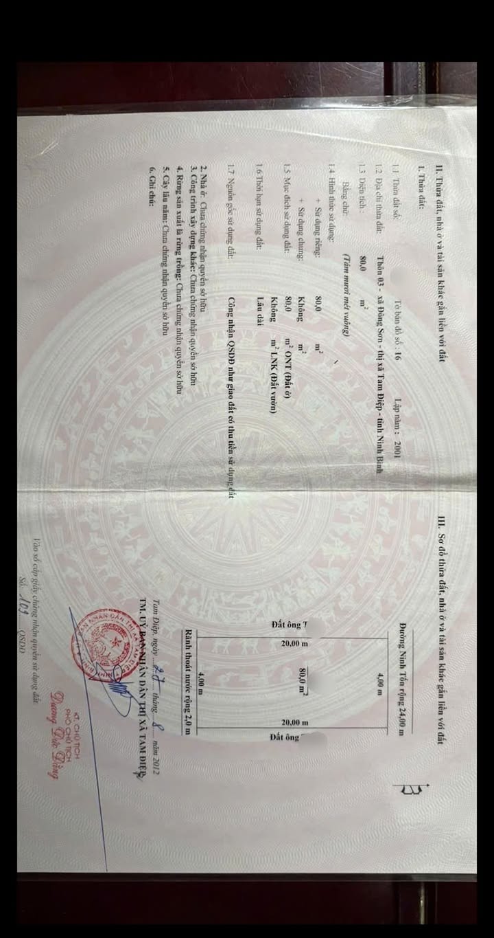 Đất nền tại Phường Trung Sơn, Tam Điệp 80m² giá chỉ 1.xxx - Đầu tư sinh lời ngay!