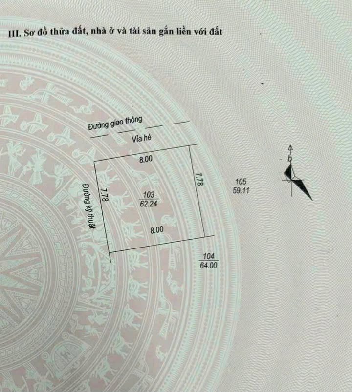 Đất nền Khu đô thị Vạn Phúc Hải Dương 62.24m² giá 3.55 tỷ - Chính chủ bán gấp!