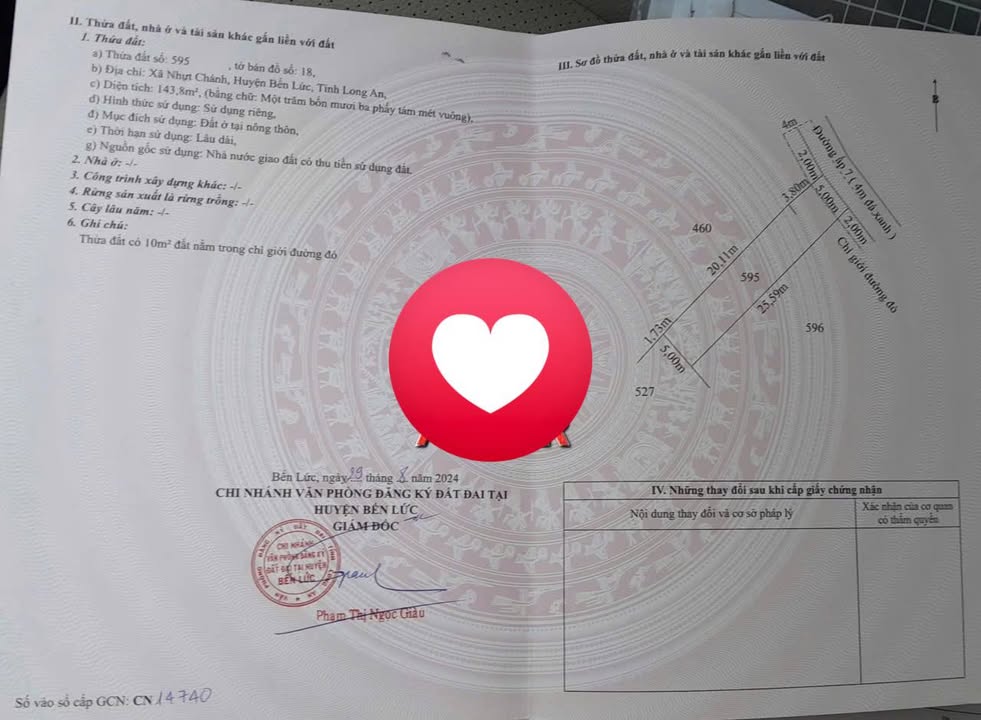 Đất nền Bến Lức Long An 137m², 700 triệu - Đầu tư sinh lời ngay!