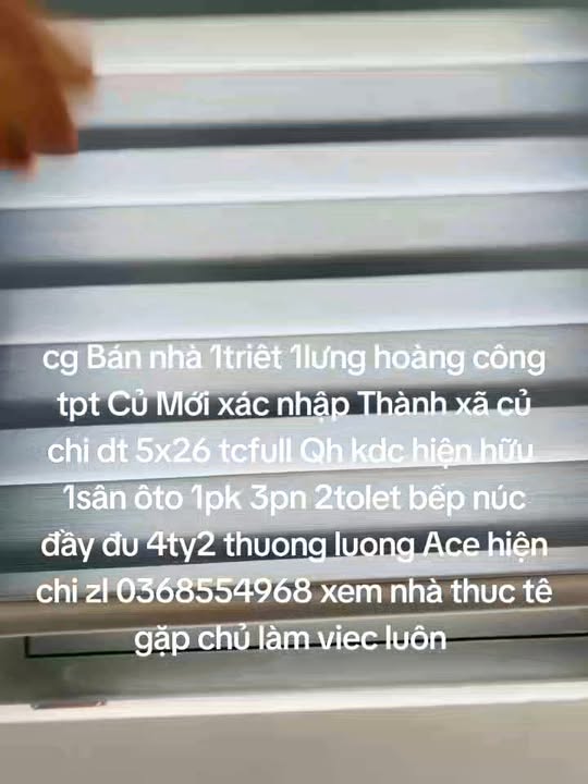 Nhà phố Củ Chi 130m² giá 4.2 tỷ - Mặt tiền nhựa rộng rãi, sẵn sàng ở ngay!