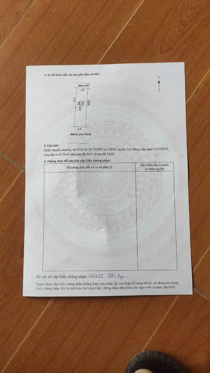 Đất dịch vụ Nội Hoàng, Yên Dũng 72m² giá 2.7 tỷ - Lô áp góc tuyệt đẹp!