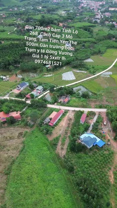 Đất nền xã Đồng Vương, Yên Thế 700m² giá 1.5 tỷ - Vị trí thuận lợi cho đầu tư!