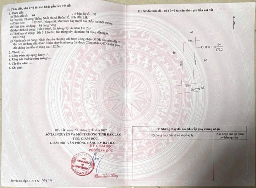 Đất nền mặt tiền Đặng Nguyên Cẩn, Buôn Hồ 182m² - Giá thỏa thuận hấp dẫn!