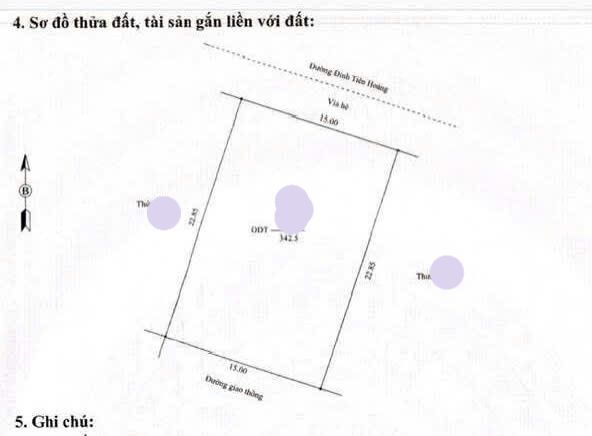 Bán đất biệt thự Đinh Tiên Hoàng 342.5m² giá chỉ từ 70 triệu/m² - Khu vực dân trí cao!