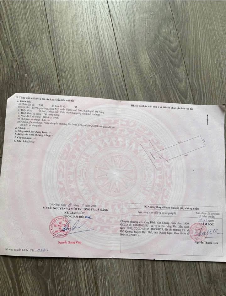 Đất mặt tiền K20, phường Khuê Mỹ, quận Ngũ Hành Sơn, 93m² - Giá chỉ 5.4 tỷ!